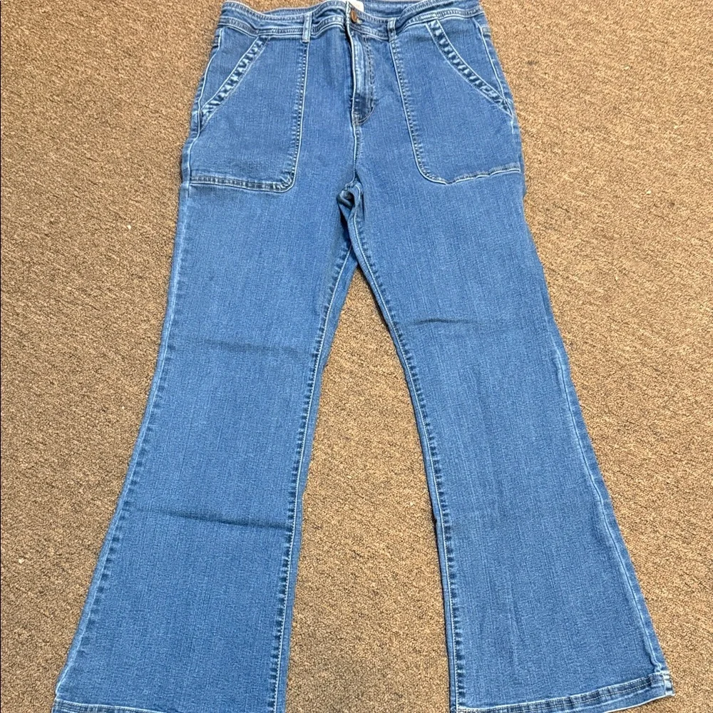 Knox Rose Denim Flare Jeans - Picture 1 of 3